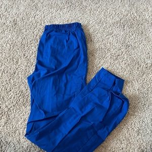 Blue scrub pants
